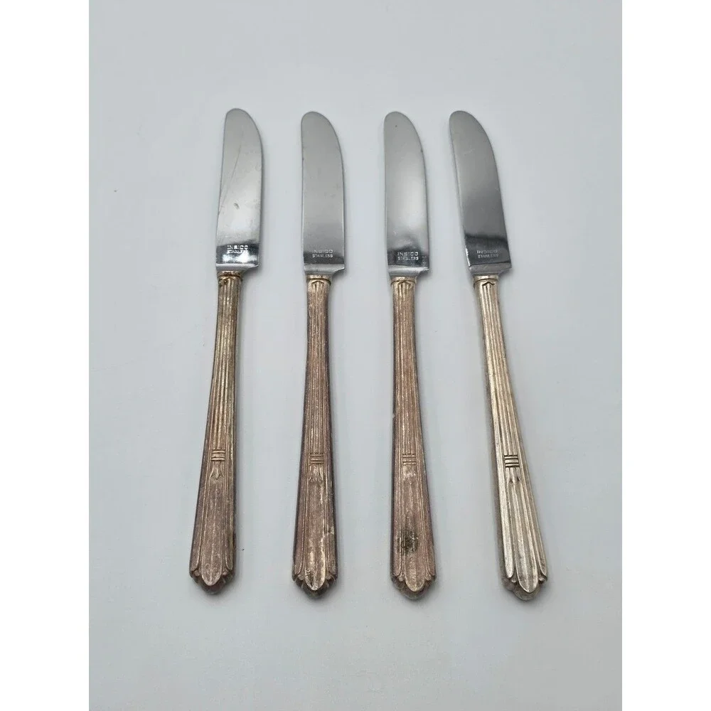 VTG 4 StratfordPlate Viande (Meat) Insico Stainless Knifes